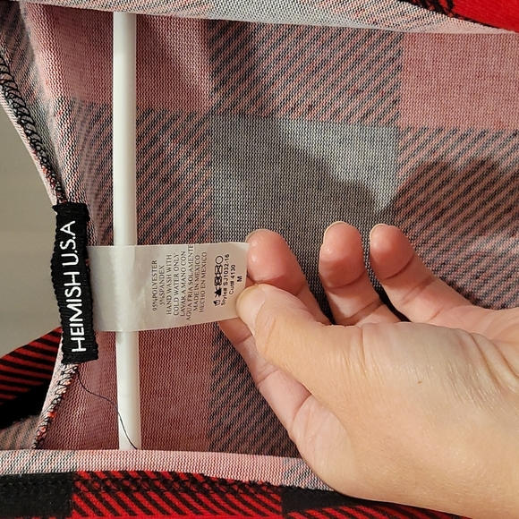 Red Buffalo Check Hoodie - Picture 2 of 4